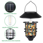 Mid-Century Modern Multicolor Geometric Solar Wall Lights, 2-Piece Set