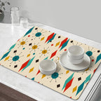 Mid-Century Modern Geometric Coffee Bar Mat