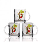 Mid-Century Modern Festive Character Glass Mug