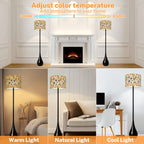 Mid-Century Modern Martini Glass Teardrop Floor Lamp