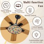 Atomic Starburst 42-Inch Ceiling Fan with Light
