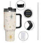 MCM-Era Atomic Starburst & Sunburst Print 40 oz Travel Tumbler