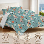 Mid-Century Modern Geometric King Comforter Set