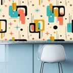 Mid-Century Modern Mod Geo Peel-and-Stick Wallpaper