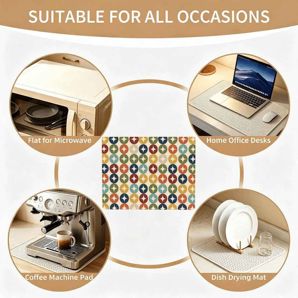 Atomic Starburst Microwave Top Mat