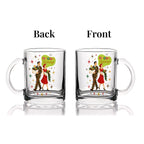 Mid-Century Modern Festive Character Glass Mug