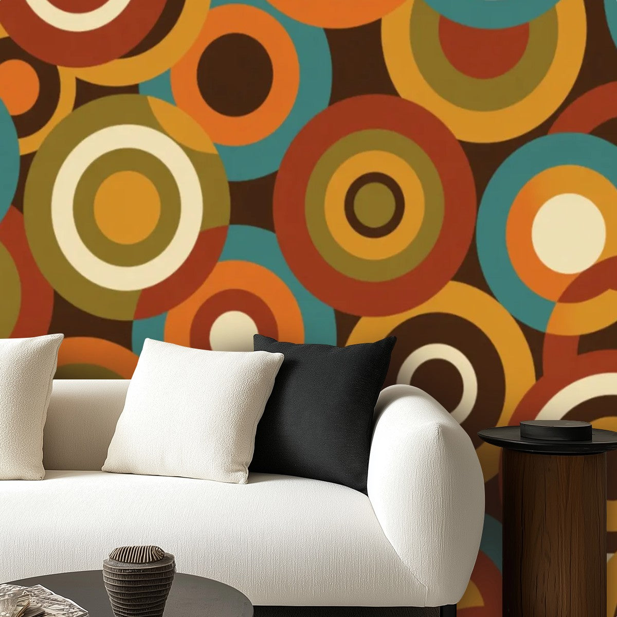 Mid-Century Modern Peel-and-Stick Wallpaper — Atomic Orbit