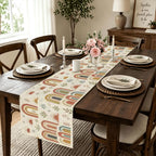 Mid-Century Rainbow Arch Table Runner