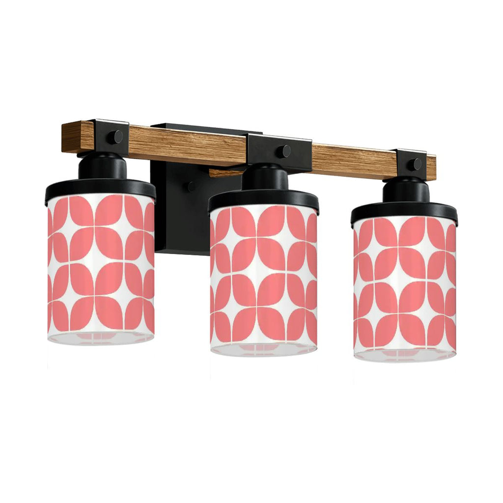 Mid-Century Modern Coral Pebble 3-Light Vanity Fixture