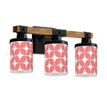 Mid-Century Modern Coral Pebble 3-Light Vanity Fixture