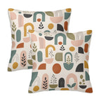 Mid-Century Modern Harvest Forms Pillow Cover Set