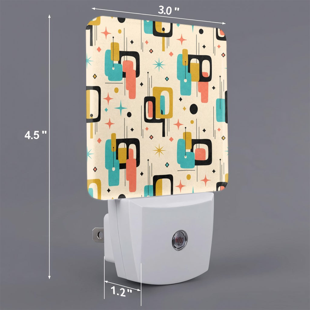 Mid-Century Modern Printed Plug-In Night Light