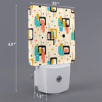 Mid-Century Modern Printed Plug-In Night Light
