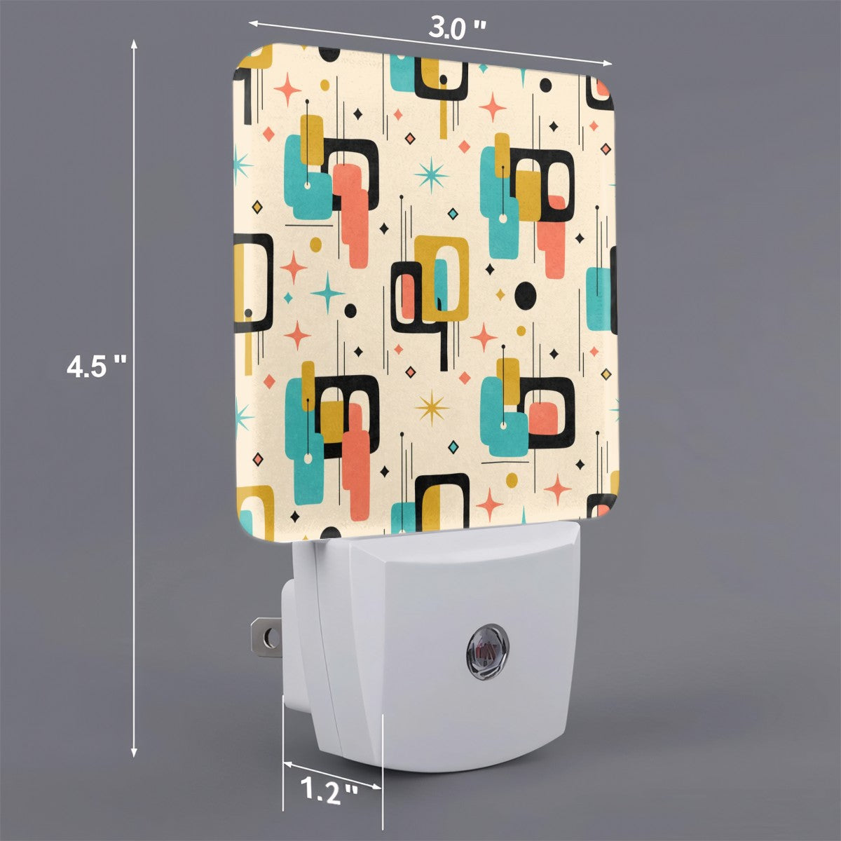 Mid-Century Modern Printed Plug-In Night Light