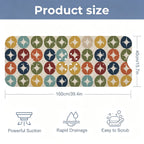 Atomic Starburst Extra-Long Bathtub Mat