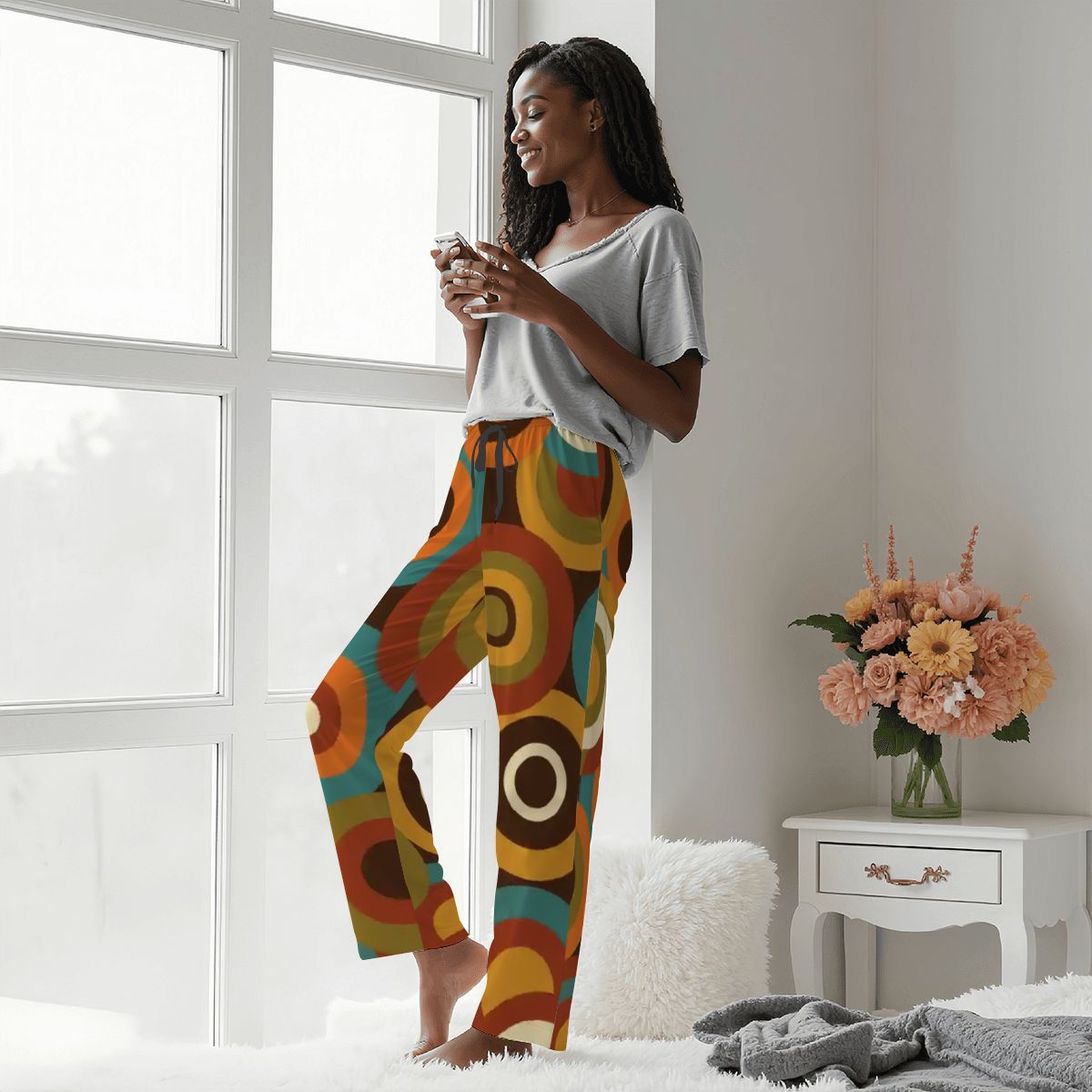 Atomic Orbit Mid-Century Modern Pajama Pants