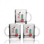 Merriest Christmas Retro Atomic Glass Mug