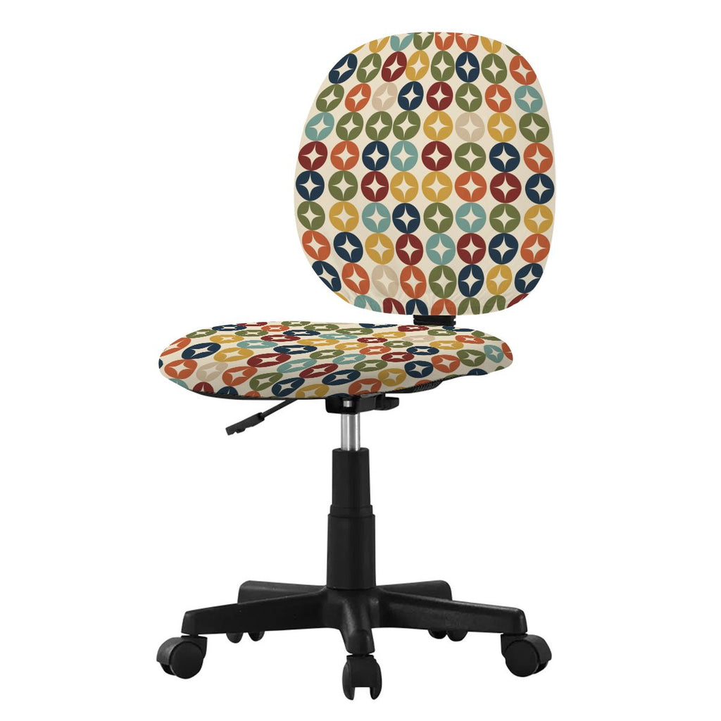 Mid-Century Modern Multicolor Office Chair Cover