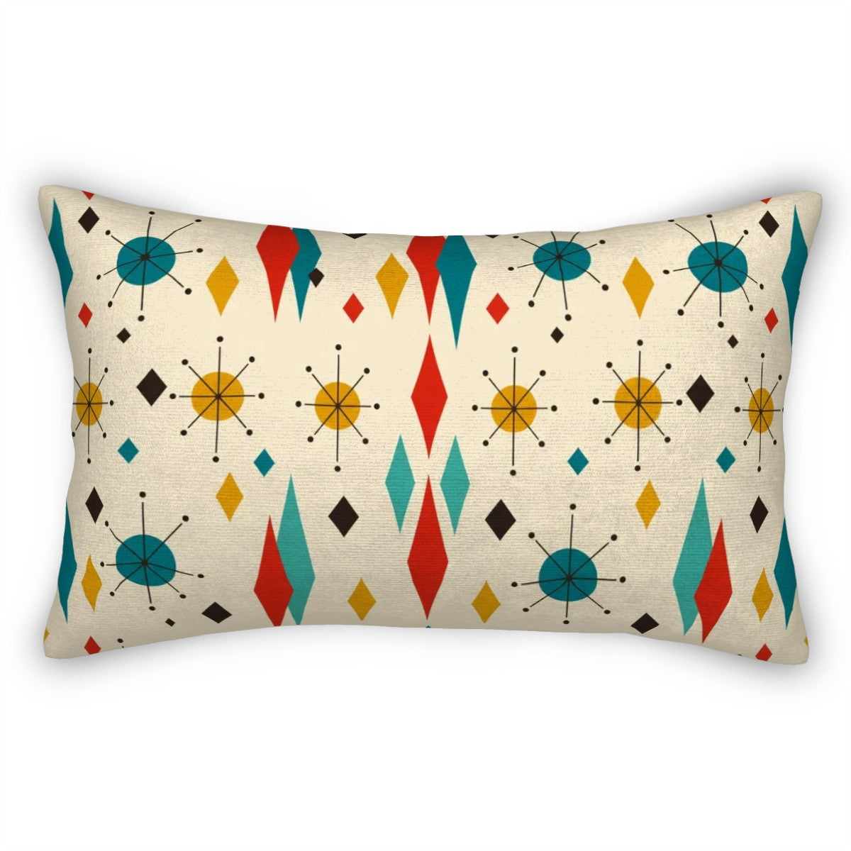 Atomic Carnival Lumbar Pillow Cover