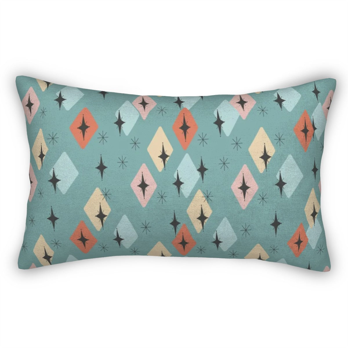 Atomic Starburst Lumbar Pillow Cover