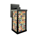 Mid-Century Color-Block Outdoor Wall Light