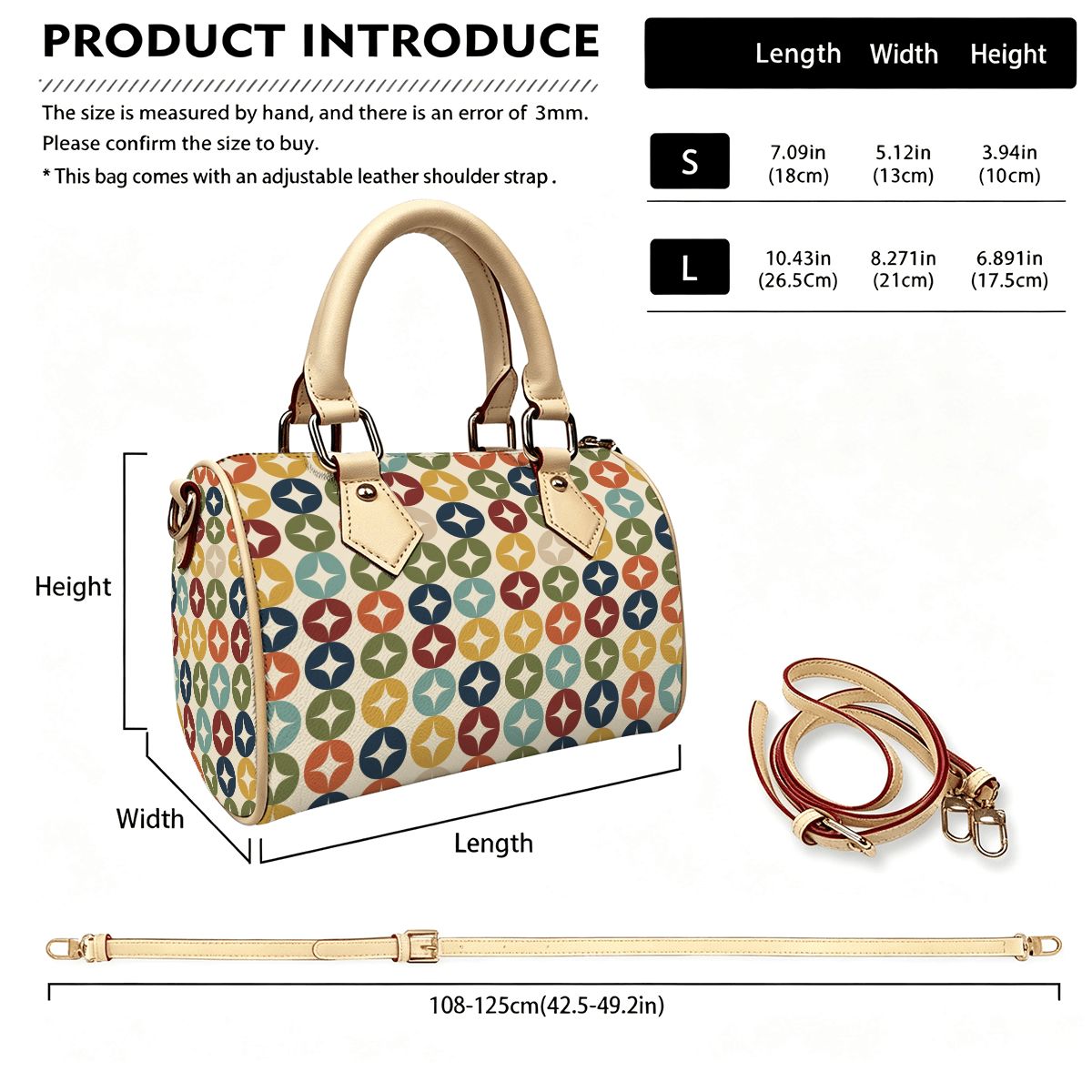 Atomic Starburst Convertible Barrel Handbag