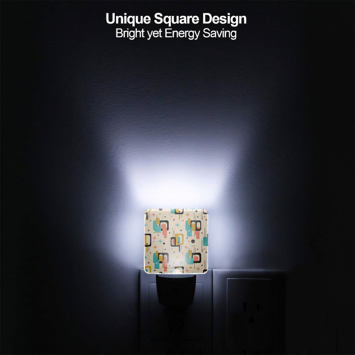 Mid-Century Modern Printed Plug-In Night Light