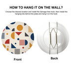 Bauhaus Geometric Ceramic Wall Plate