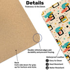 Mid-Century Modern Geometric Color Field Extended Mouse Pad