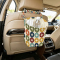 Atomic Starburst Quilted Car Trash Bin