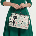 Atomic Cat Kiss-Lock Crossbody Bag