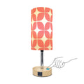 Mid-Century Modern Coral Pebble Touch Table Lamp