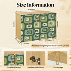 Olive Mod Squares Mid-Century Storage Cabinet