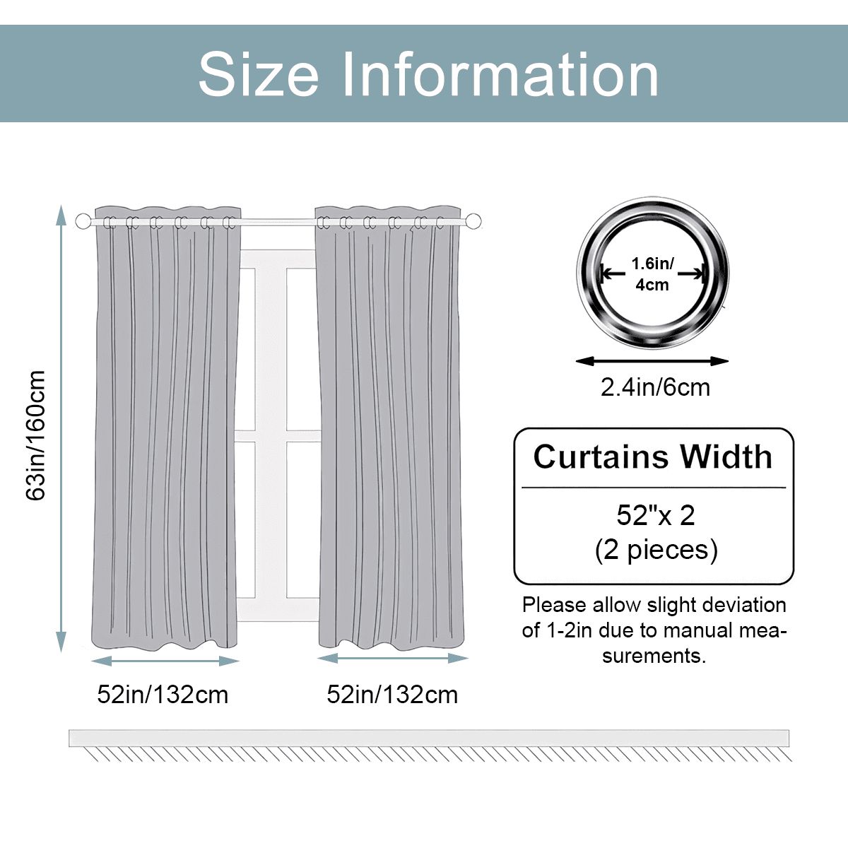 Mid-Century Modern Botanical Blackout Curtains, Set of 2