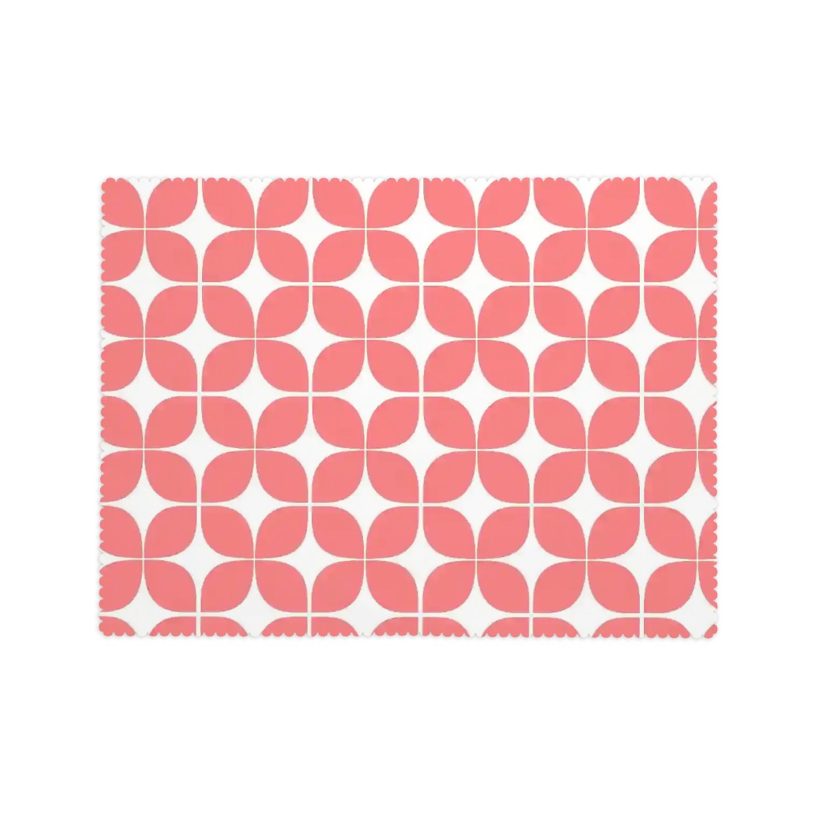 Atomic Coral Pebble Mid-Century Modern Tablecloth