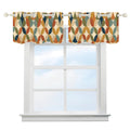 Mid-Century Modern Teardrop Geometric Window Valance