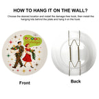 Mid-Century Modern Happy Holidays Dancing Couple Ceramic Decorative Plate