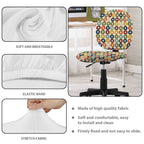 Mid-Century Modern Multicolor Office Chair Cover
