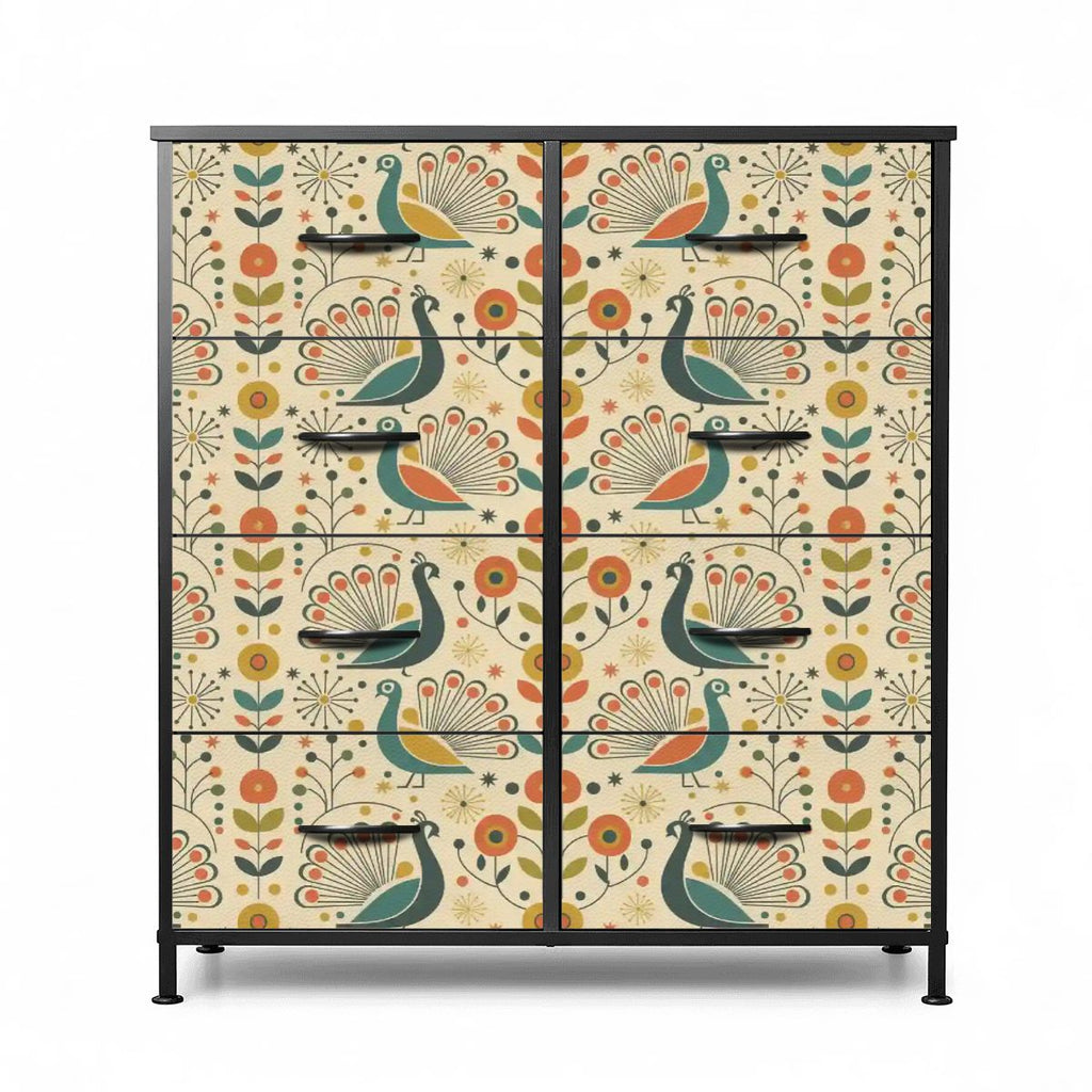 Peacock Garden Eight-Drawer Dresser