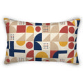 Bauhaus Geometry Lumbar Pillow Cover