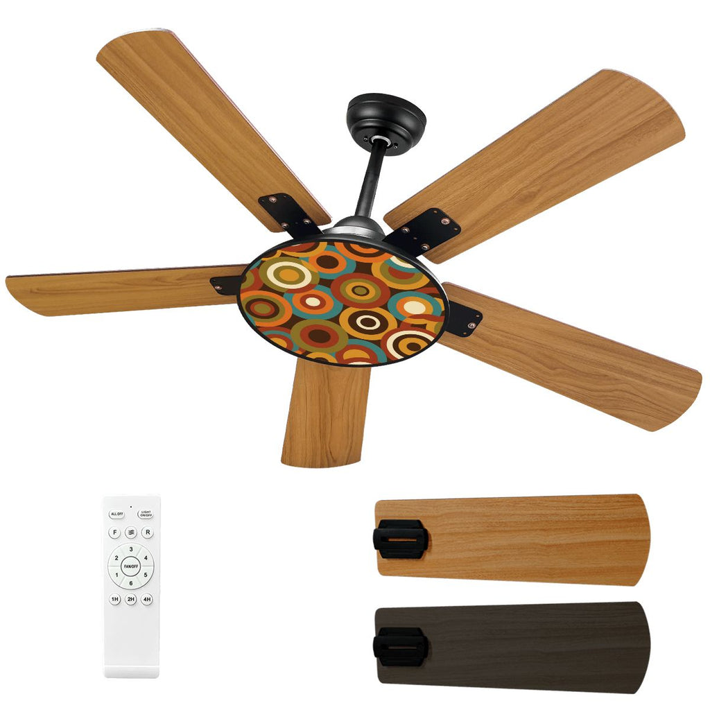 Retro Orbit 42-Inch Ceiling Fan with Light