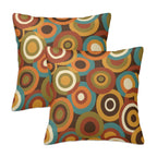 Mid-Century Modern Atomic Orbit Pillow Cover Set
