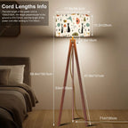 Mid-Century Modern Atomic Cat Tripod Floor Lamp
