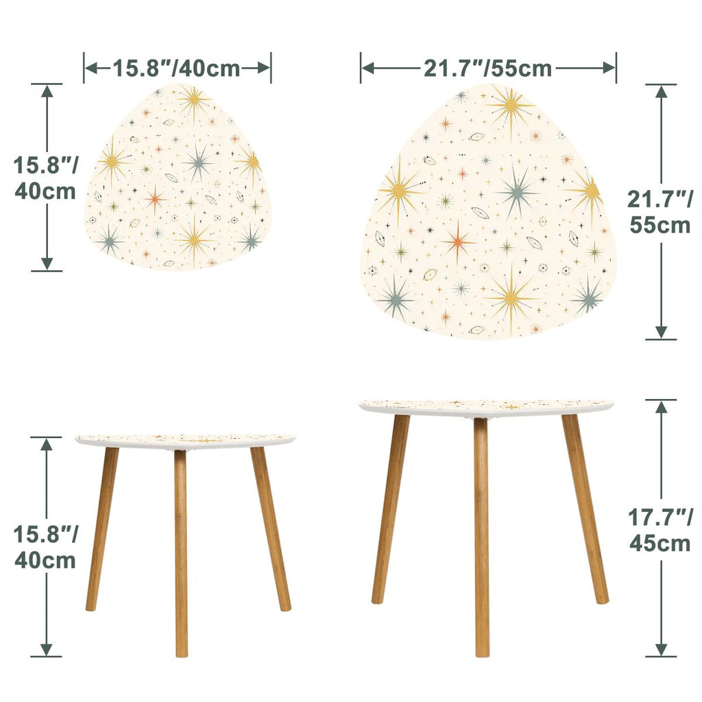 Mid-Century Modern Starburst Nesting Tables