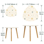 Mid-Century Modern Starburst Nesting Tables