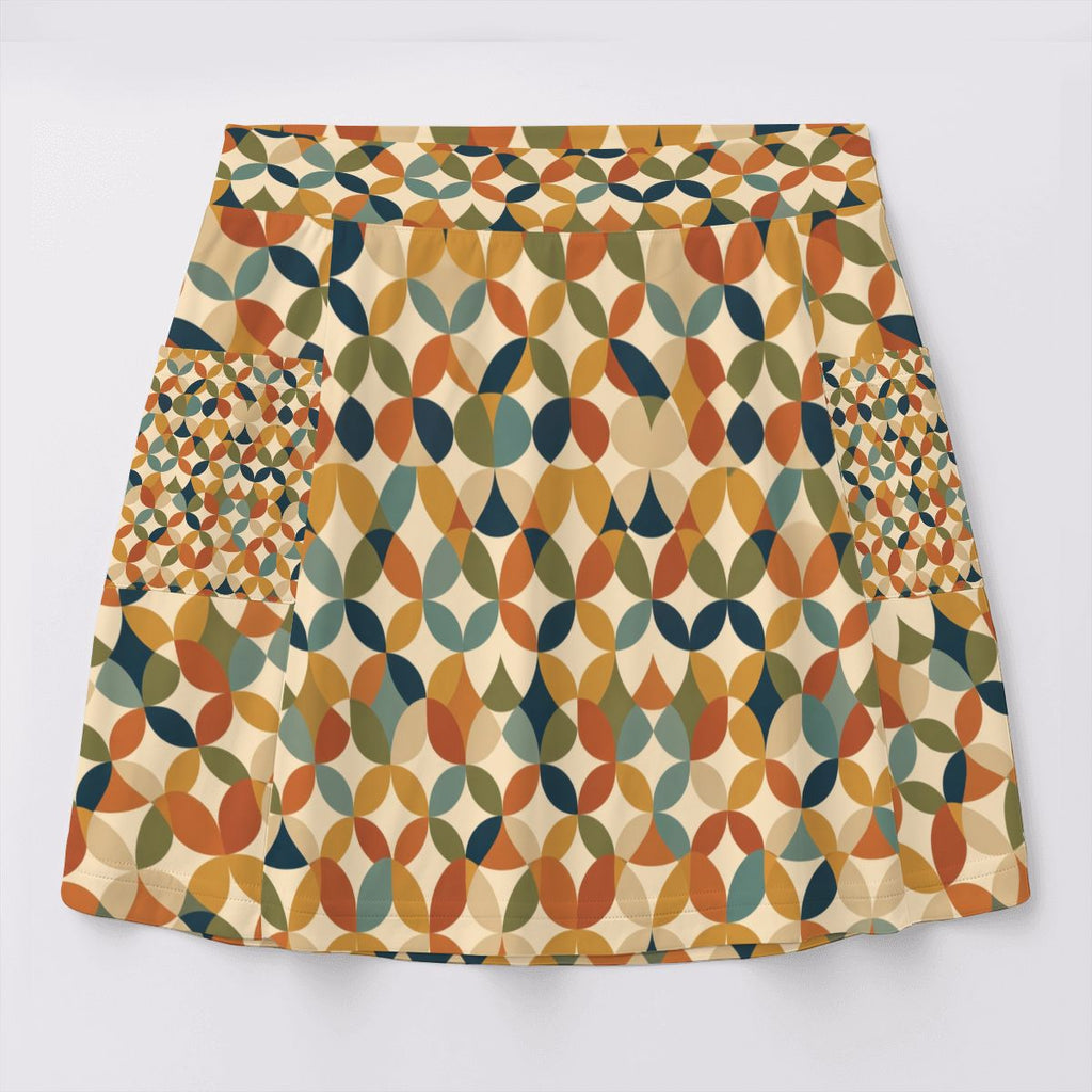 MCM-Era Geometric Print Tennis Skort