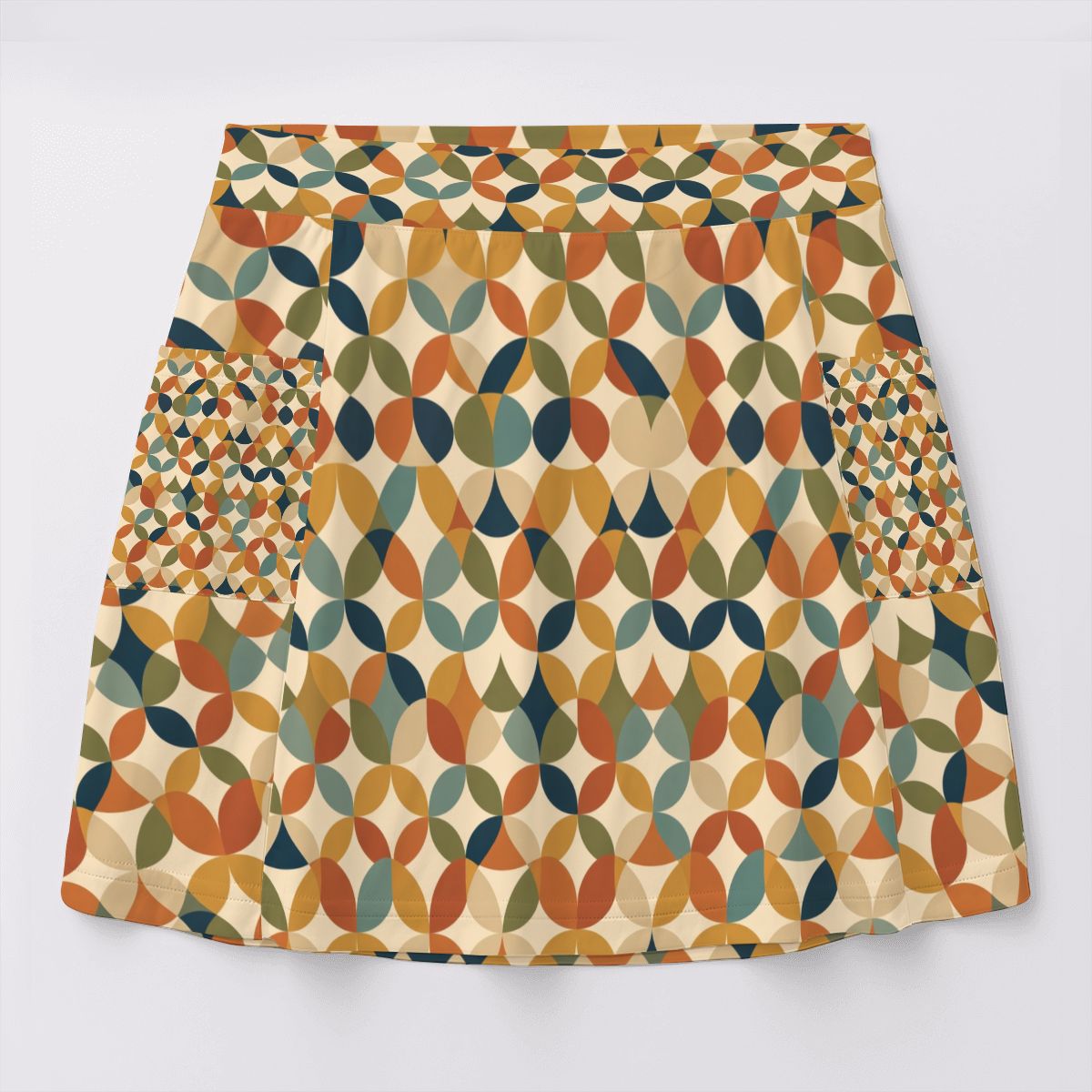 MCM-Era Geometric Print Tennis Skort