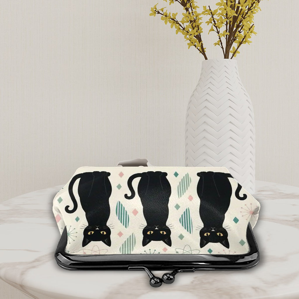 Atomic Cat Trio Kiss-Lock Coin Purse