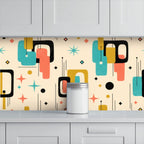 Mid-Century Modern Mod Geo Peel-and-Stick Wallpaper
