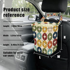 Atomic Starburst Quilted Car Trash Bin